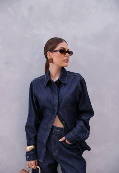 Camisa Longa Bast Raw Denim