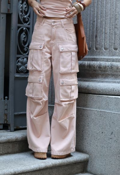 Calça Cargo Utility Rosê