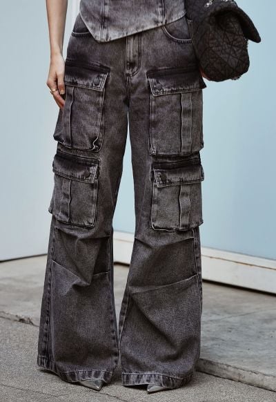 Calça Cargo Utility Stone Black