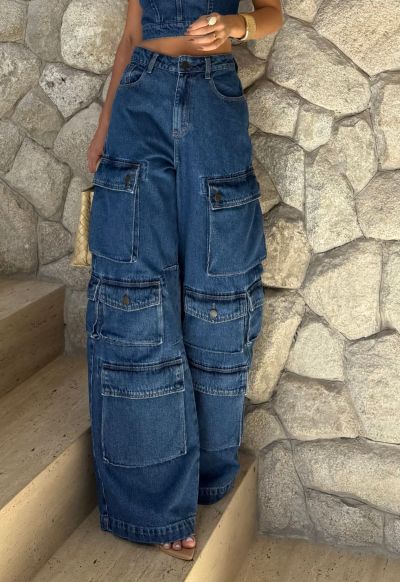 Calça Cargo Iconic Médio Nebulizado