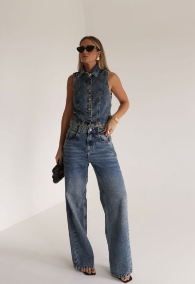 Calça Baggy Bastille Dirty Wash