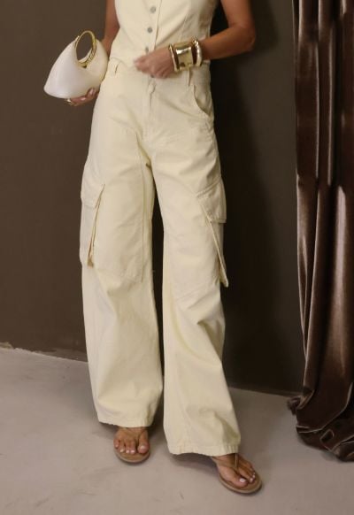 Calça Cargo Indie Amarelo