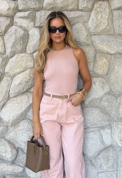 Regata Canelada Essence Rosa Celeste