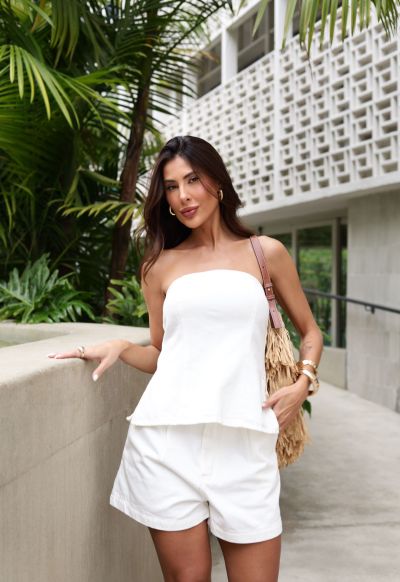 Short Alfaitaria Aura Off White