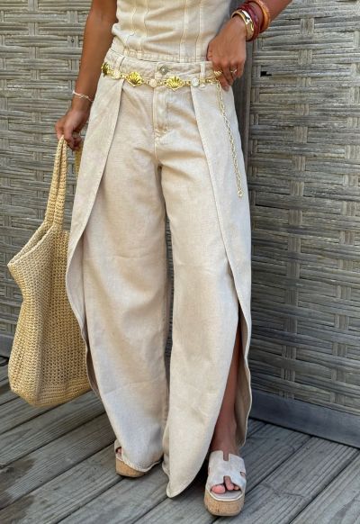 Calça Balloon Dune Caqui Fog