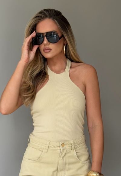 Blusa Malha Easy Beige
