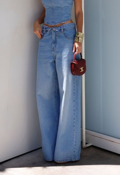 Calça Baggy Overlap Claro