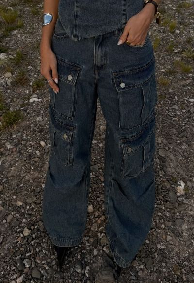 Calça Cargo Utility Dirty Wash