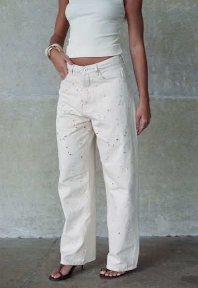 Calça New Baggy Lineart Aveia